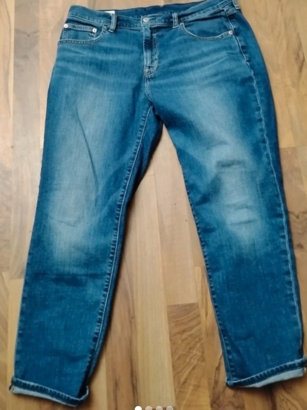 GAP Men's Slim Straight Blue Washed Denim Jeans